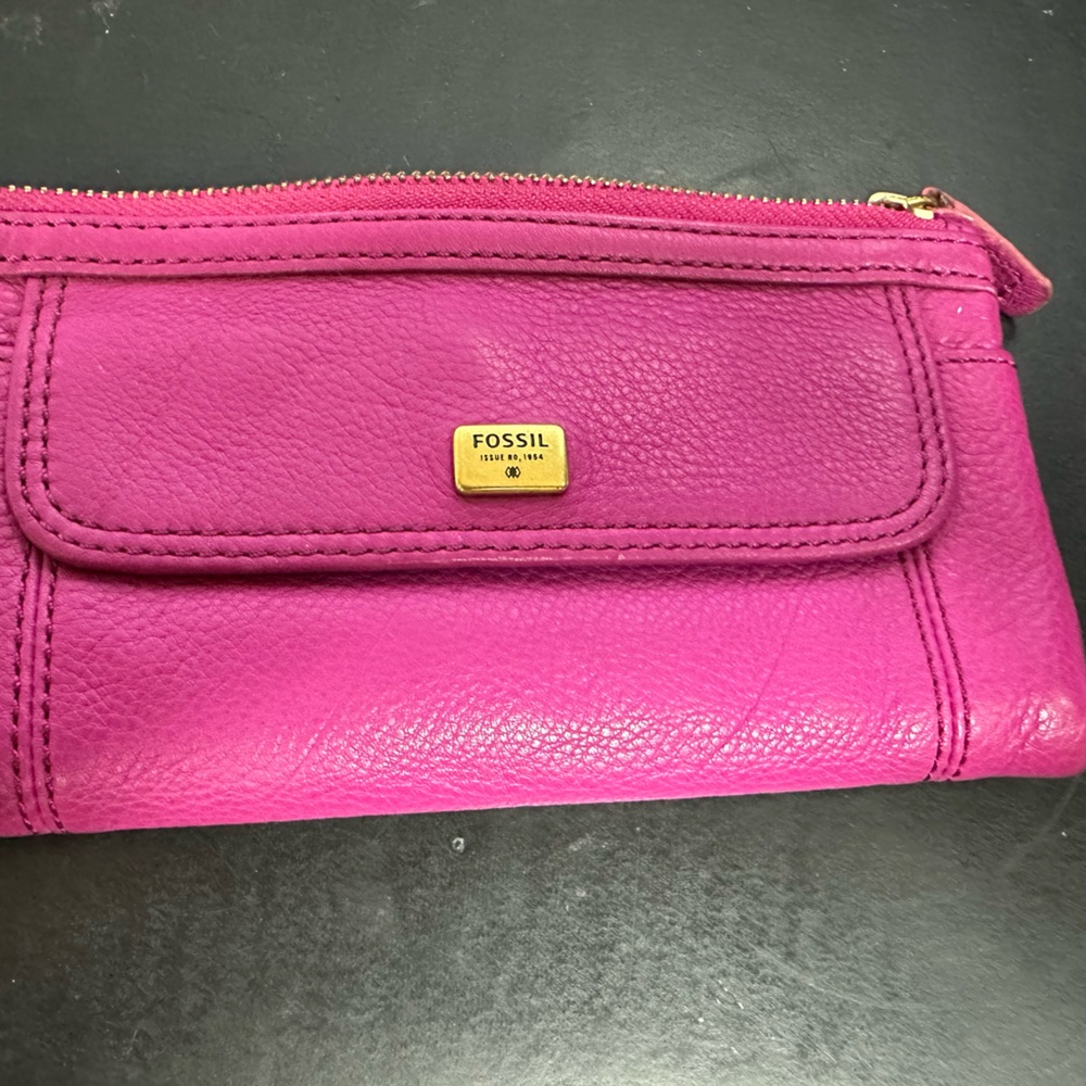 Fossil Hot Pink  Large Wallet